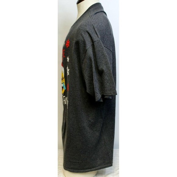 Gray Christmas T-Shirt "Dear Santa I Don't Care That Was Funny" Mens Size 3XL - Picture 2 of 5